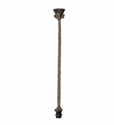 Heronia Ε/27Κ ROPE RING 1L UT-BR Κρεμαστό Φωτιστικό Οροφής Μονόφωτο Ε27 Μπρονζέ 80cm 31-0954